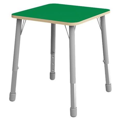 Table Eko carrée 69 x 69 cm réglable T1 à T3 - vert - Image principale