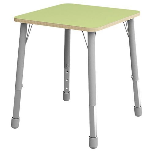Table Eko carrée 69 x 69 cm réglable T1 à T3 - vert clair - Image principale