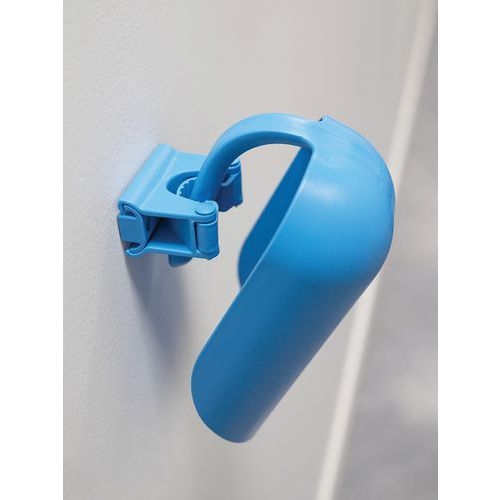 Lot de 5 Support mural hygiénique - Clip Grip - 8,3cm - Bleu - Image 2