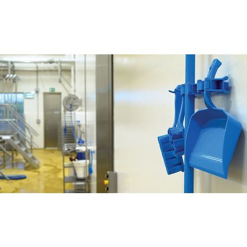 Lot de 5 Support Mural Hygiénique Hi-Flex - 42cm - Bleu - Image 3