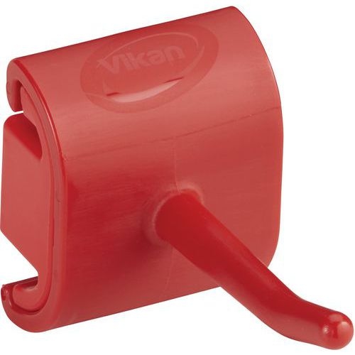 Lot de 5 Support mural hygiénique - Crochet simple - 4,15cm - Rouge - Image principale