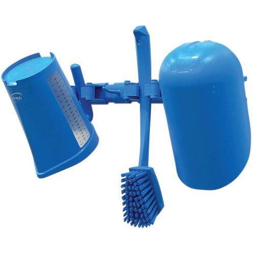 Lot de 5 Support Mural Hygiénique Hi-Flex - 42cm - Bleu - Image 5