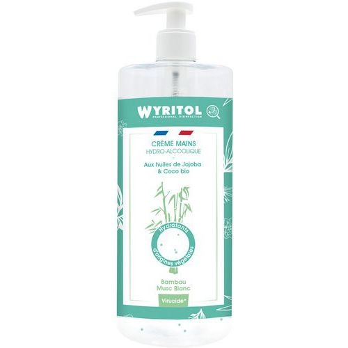 Lot de 12 Crème mains hydroalcoolique - Bambou Musc Blanc - Image principale