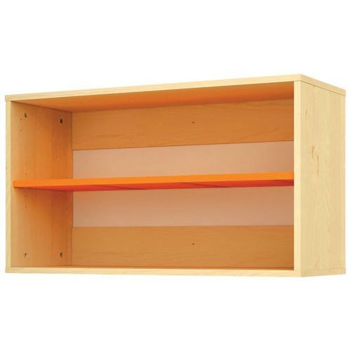 Etagère murale Confetti largeur 92 cm - finition orange - Image principale