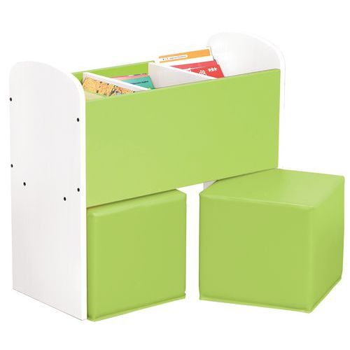 Bac à livres et poufs Confetti - Image 3