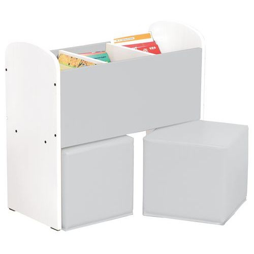 Bac à livres et poufs Confetti - Image 2