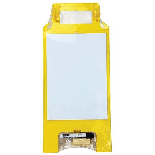 Chevalet avec message effaçable blanc / jaune - Novap - Image 3