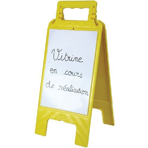 Chevalet avec message effaçable blanc / jaune - Novap - Image 5