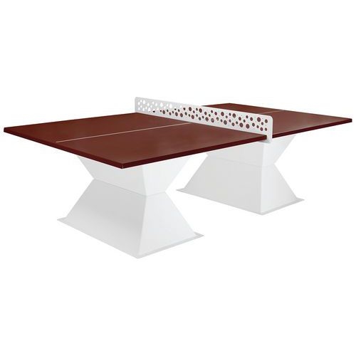 Table tennis de table Résitec+ HD 35 filet antivandalisme plateau terre battue - Image principale