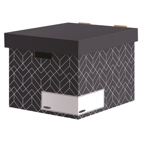 Lot de 5 Caisse d'archivage Déco Bleu nuit - Bankers Box - Image principale