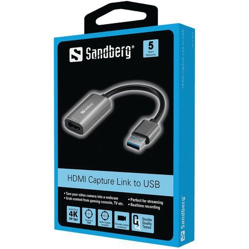 Boîtier de capture HDMI vers USB-A - Sandberg - Image 3