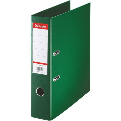 Lot de 10 Classeur à levier polypropylène 75 mm - Vert - Esselte - Image principale