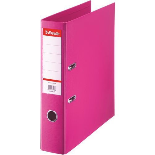 Lot de 10 Classeur à levier polypropylène 75 mm - Fuchsia - Esselte - Image principale