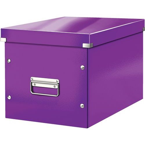 6 Boite de rangement cubique L Click & Store Wow - violet - Leitz - Image principale