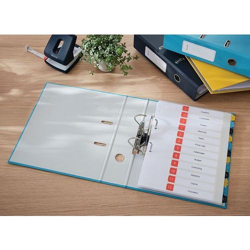 Lot de 6 Classeur levier 180° Cosy 82 mm - bleu - Leitz - Image 2