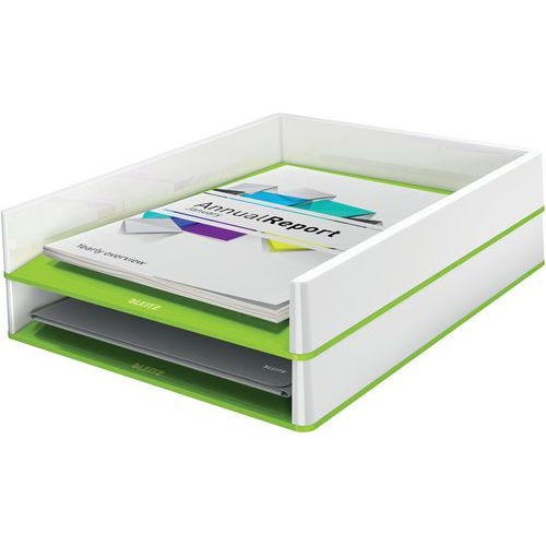 Lot de 4 Corbeille à courrier Dual - vert - Leitz - Image 3