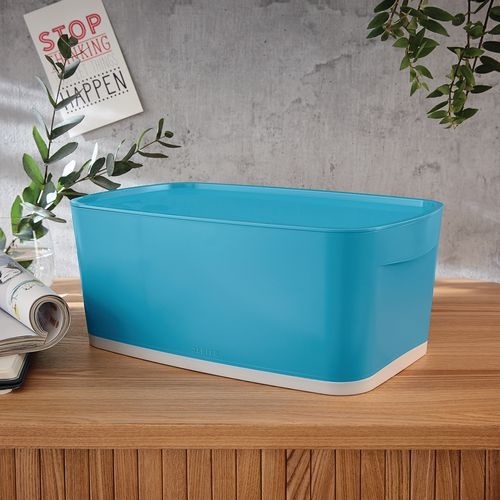 4 Boite de rangement petit format MyBox avec couvercle Cosy bleu Leitz - Image 4