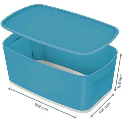 4 Boite de rangement petit format MyBox avec couvercle Cosy bleu Leitz - Image 3