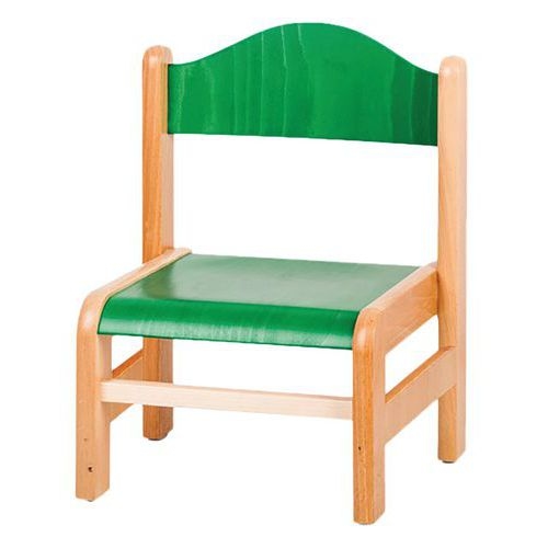 Chaise Mimi T0 hêtre/vert - Image principale