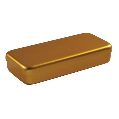 Boite aluminium 17 x 7 x 3 cm doré - Image principale