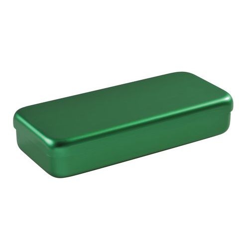 Boite aluminium 18 x 9 x 3 cm vert - Image principale