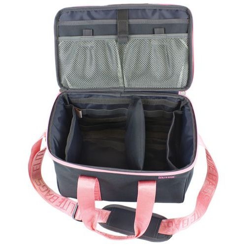 Mallette Elite Bags - Multy - gris - bandoulière rose - Image 2