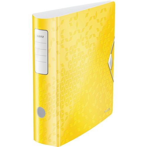 Lot de 10 Classeur Active polyfoam A4 180° 80mm - jaune  - Leitz - Image principale