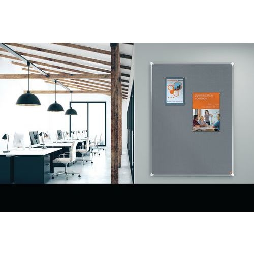 Tableau d'affichage en feutre - 1200x1200 mm - gris - Nobo - Image 2