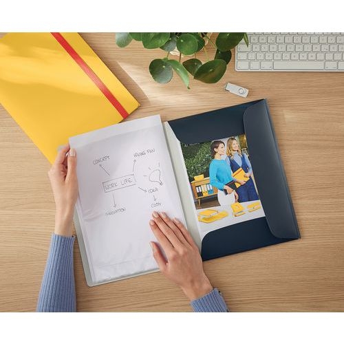 Lot de 10 Protège-document  40 vues - gris - Cosy - Leitz - Image 2