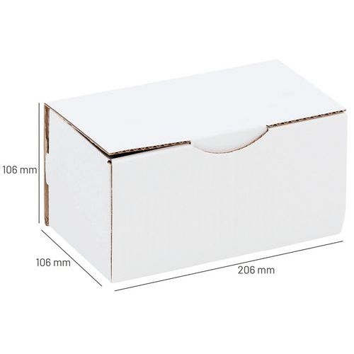 Lot de 50 Boîte d'expédition kraft 200x100x100 mm - Image 2