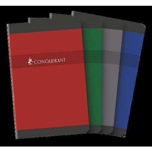 Carnet piqué 96 pages 11x17cm quadrillage 5x5 papier 70g NF 70 - Image principale