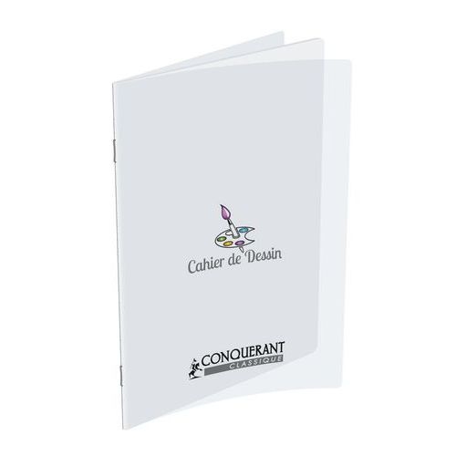 Cahier dessin polypropylène 120g 48 pages uni 24x32 cm spécial collage - Image principale