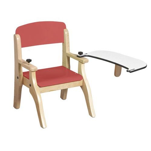 Fauteuil tablette amovible T0 corail - Image 2