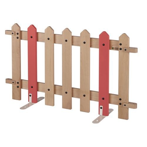 Barrière 7 lattes support montant coloris corail - Image principale