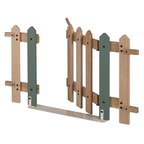Portillon 7 lattes support montant coloris kaki - Image principale