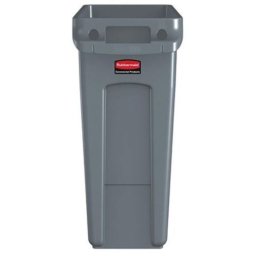 Collecteur Slim Jim® avec conduits d'aération 60 L gris - Rubbermaid - Image principale