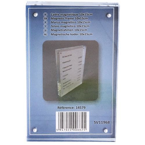 Cadre photo ou affichette magnétique transparent A6- Manutan - Image 3