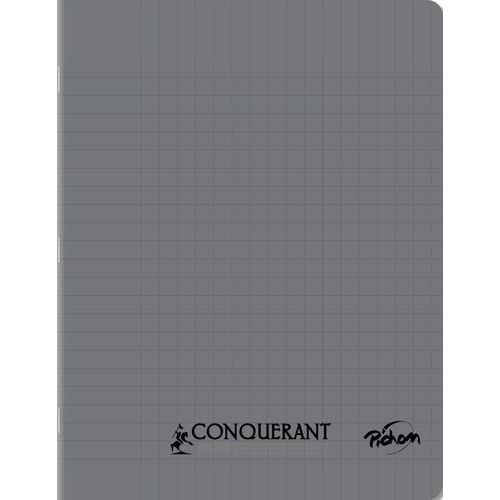 Cahier polypropylène 90g 96 pages seyes 17x22 cm - gris - Image principale