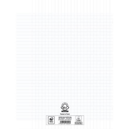 Cahier polypropylène 90g 96 pages seyes 24x32 cm - incolore - Image 3