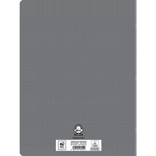 Cahier polypropylène 90g 96 pages seyes 24x32 cm - gris - Image 4