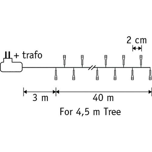 Guirlande lumière chaude 8 fonctions et minuterie 2000 led - Image 2