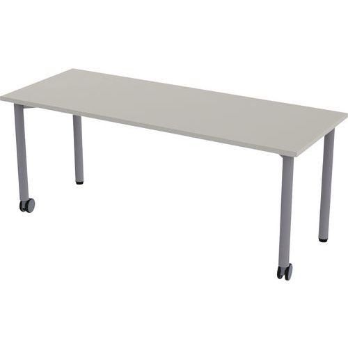 Table mobile Géométra rectangulaire 130x50 cm - Manutan Expert - Image principale
