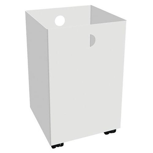 Bac métal pour container de tri 85 litres Blanc - Image principale