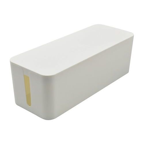 Grande boite cache multiprise blanc pour rangement de câbles - Image principale