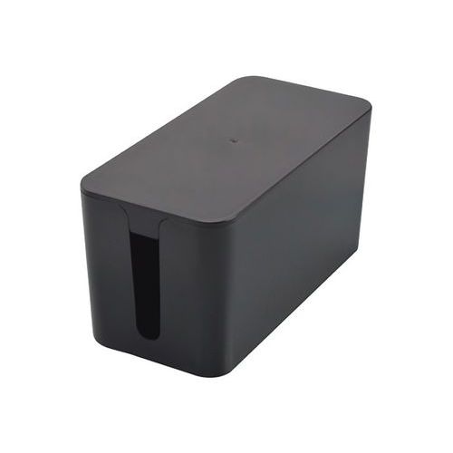 Petite boite cache multiprise noir pour rangement de câbles - Image principale