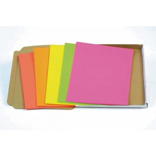 Paquet 10 feuilles affiche fluo assorties 60 x 80 cm 90g - Image principale