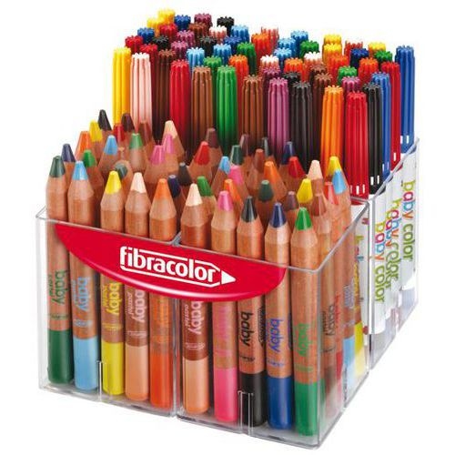 Schoolpack baby 60 feutres + 48 maxi crayons - Image principale