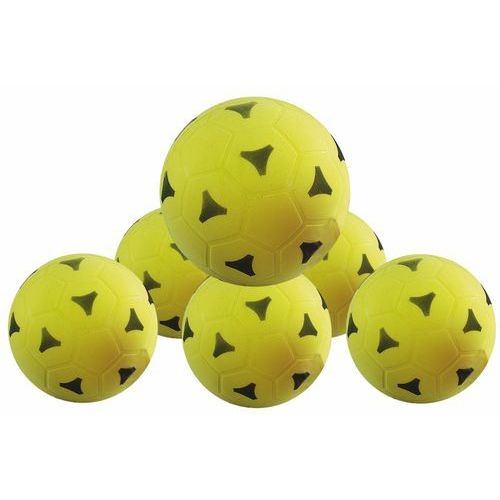 Promotion : lot 6 ballons foot mousse diam. 22 cm - Image principale
