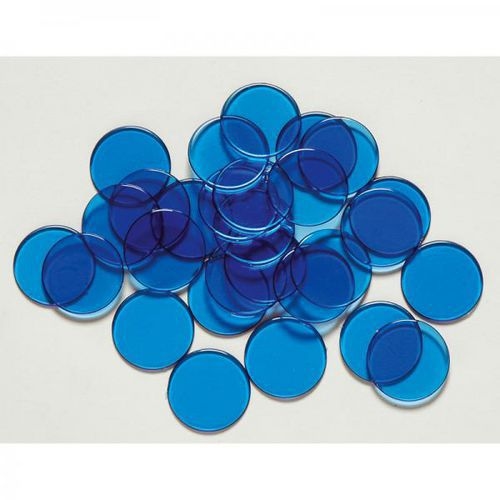 Maxi-jetons en plastique bleu - Image principale