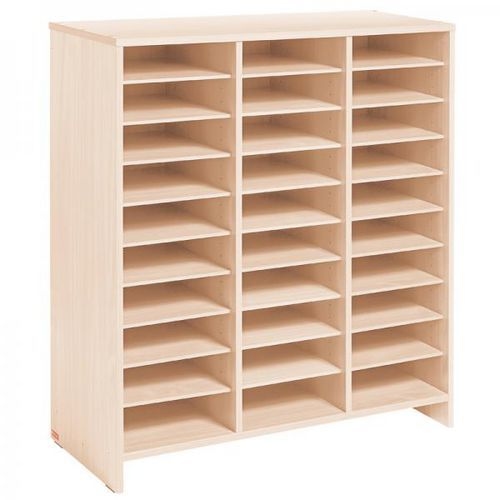 Meuble haut 30 cases bouleau MobiNathan - Image principale